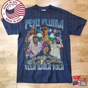 Style Peso Pluma T-Shirt Graphic Tee Retro 90S Shirt Classic